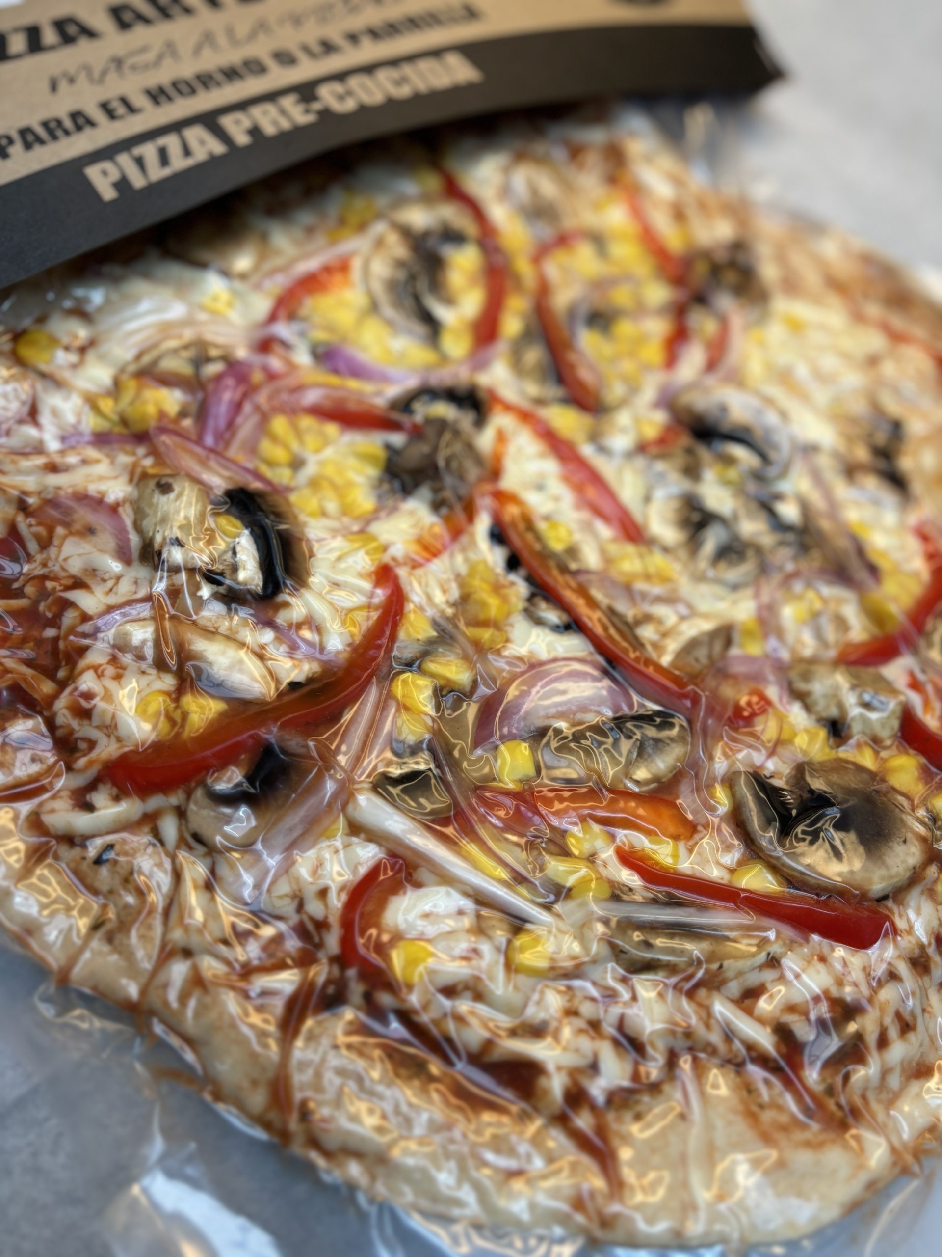 Pizzas selladas al vacío XL extra grande 38cm